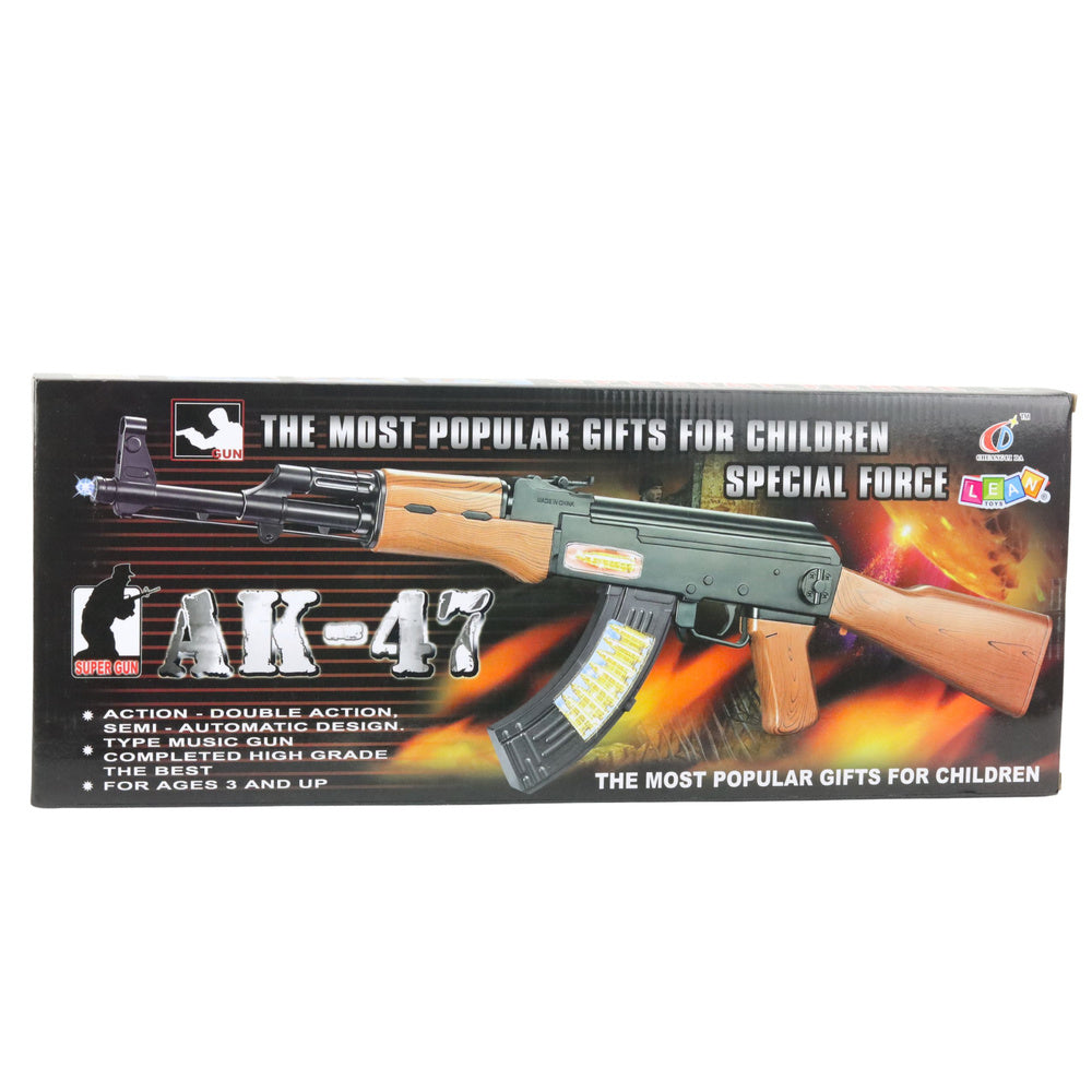 Mitraljez za igru AK-47  68.5 cm - crno/smeđi