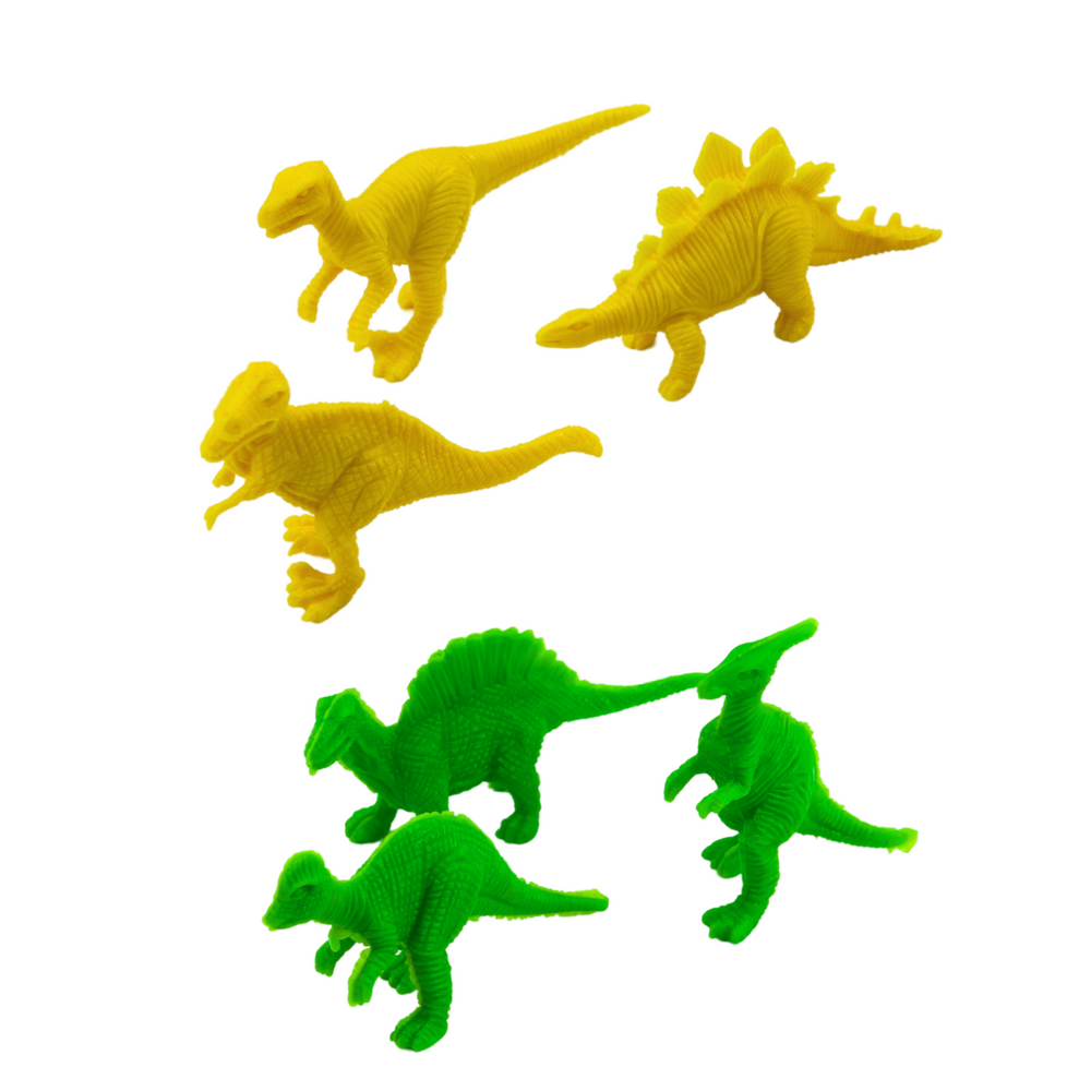 Dinosaur za igru sa setom mini dinosaura - zeleni