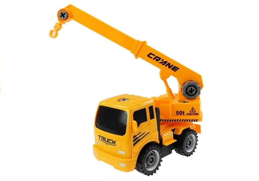 Dječji set autića za sastavaljanje s alatom - Mixer Tipper