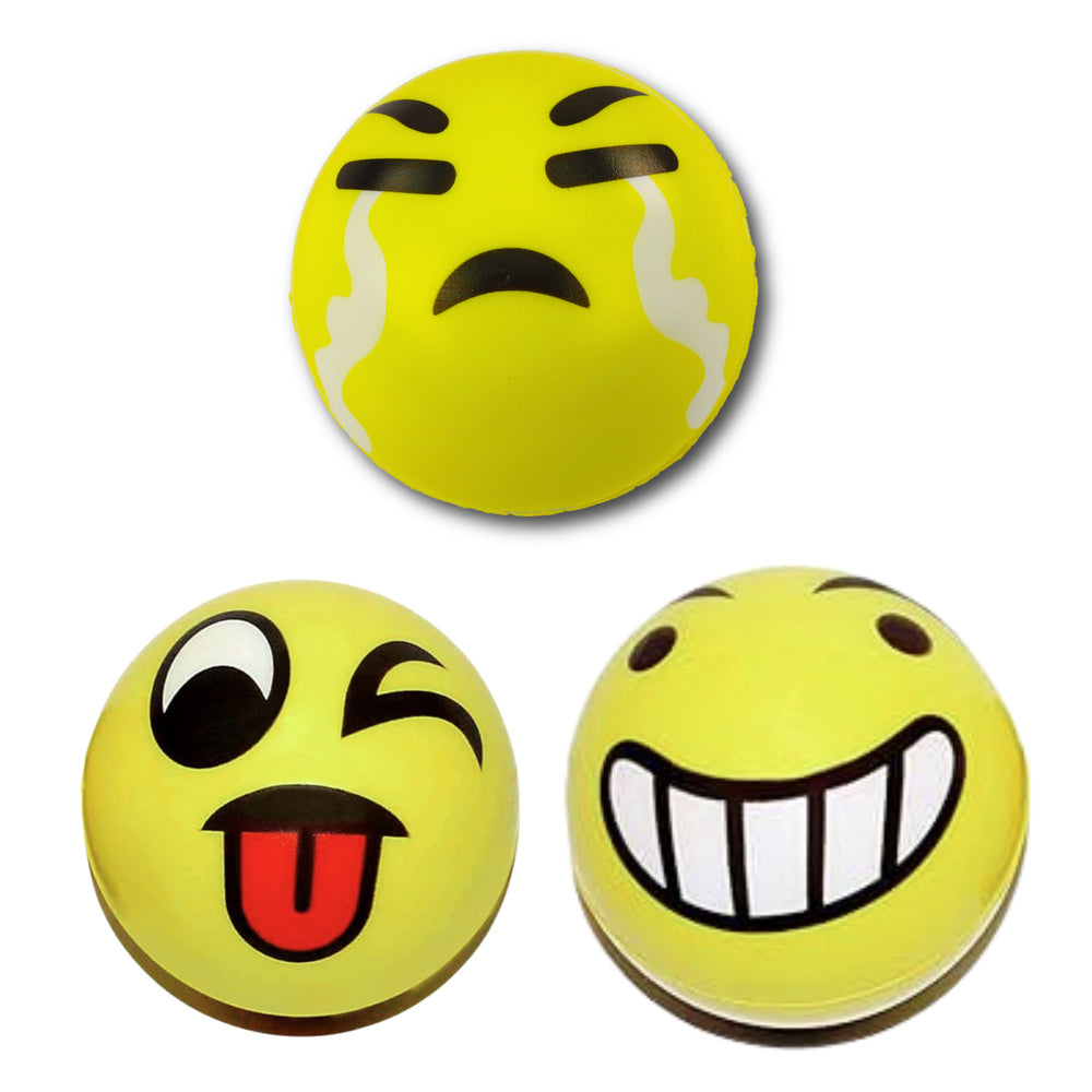 Mekana elastična loptica za igru Smiley 10cm - motiv biramo nasumilno