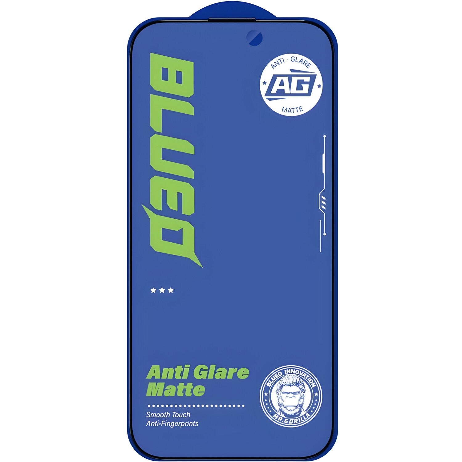 Blueo Anti-Glare Matte kaljeno staklo za Apple iPhone 16 Pro/iPhone 17/iPhone 17 Pro - Crna KP38502