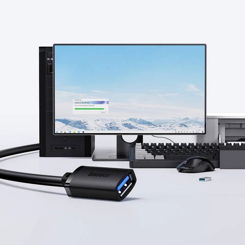 Prodlužovací kabel BASEUS USB 3.0 3m AirJoy Series černý B00631103111-04