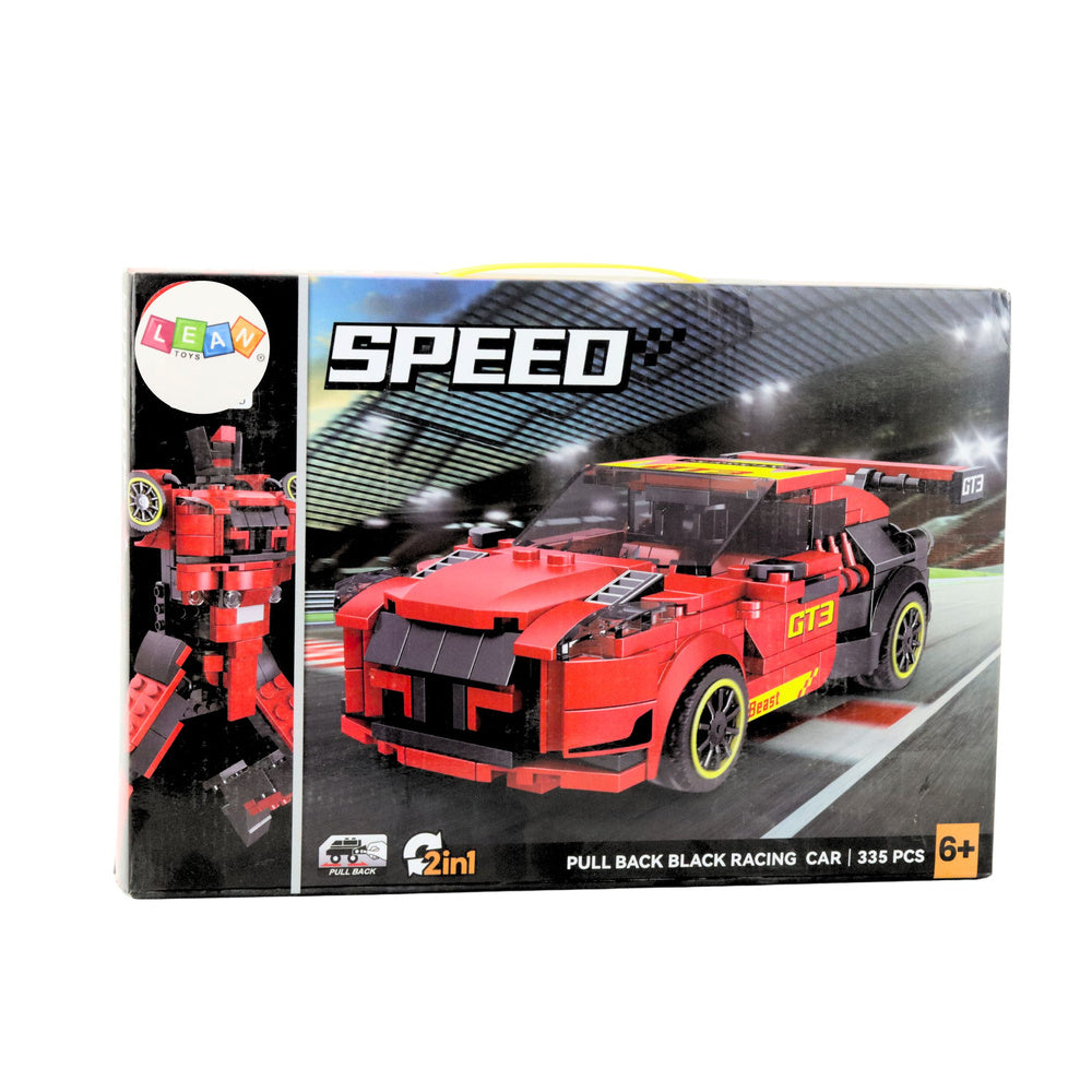 Auto i robot na sastavljanje SpeedBot 2u1 - 335 elemenata