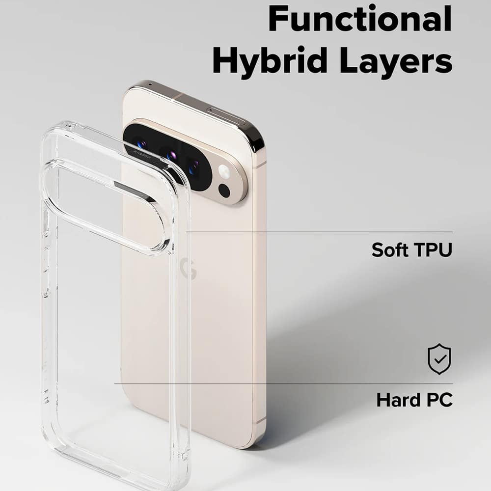 RINGKE FUSION KRYT NA Google Pixel 10/10 Pro – průhledný