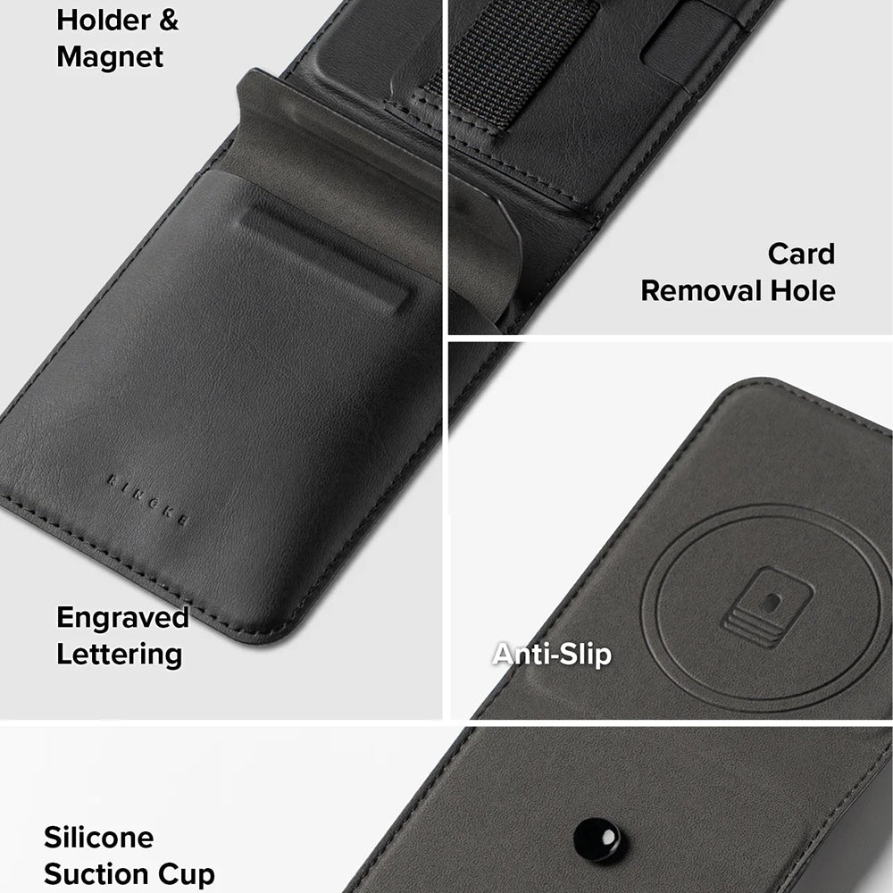 Ringke - Magnetická peněženka Folio Grip pro Samsung Galaxy Z Flip7 - černá