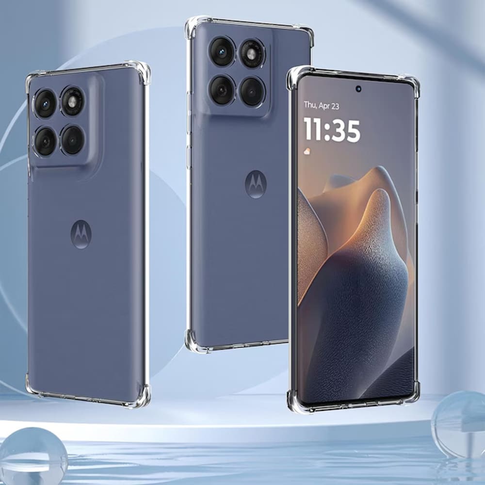 Techsuit Shockproof Clear Silicone průhledné pouzdro odolné proti nárazu pro Motorola Moto G56