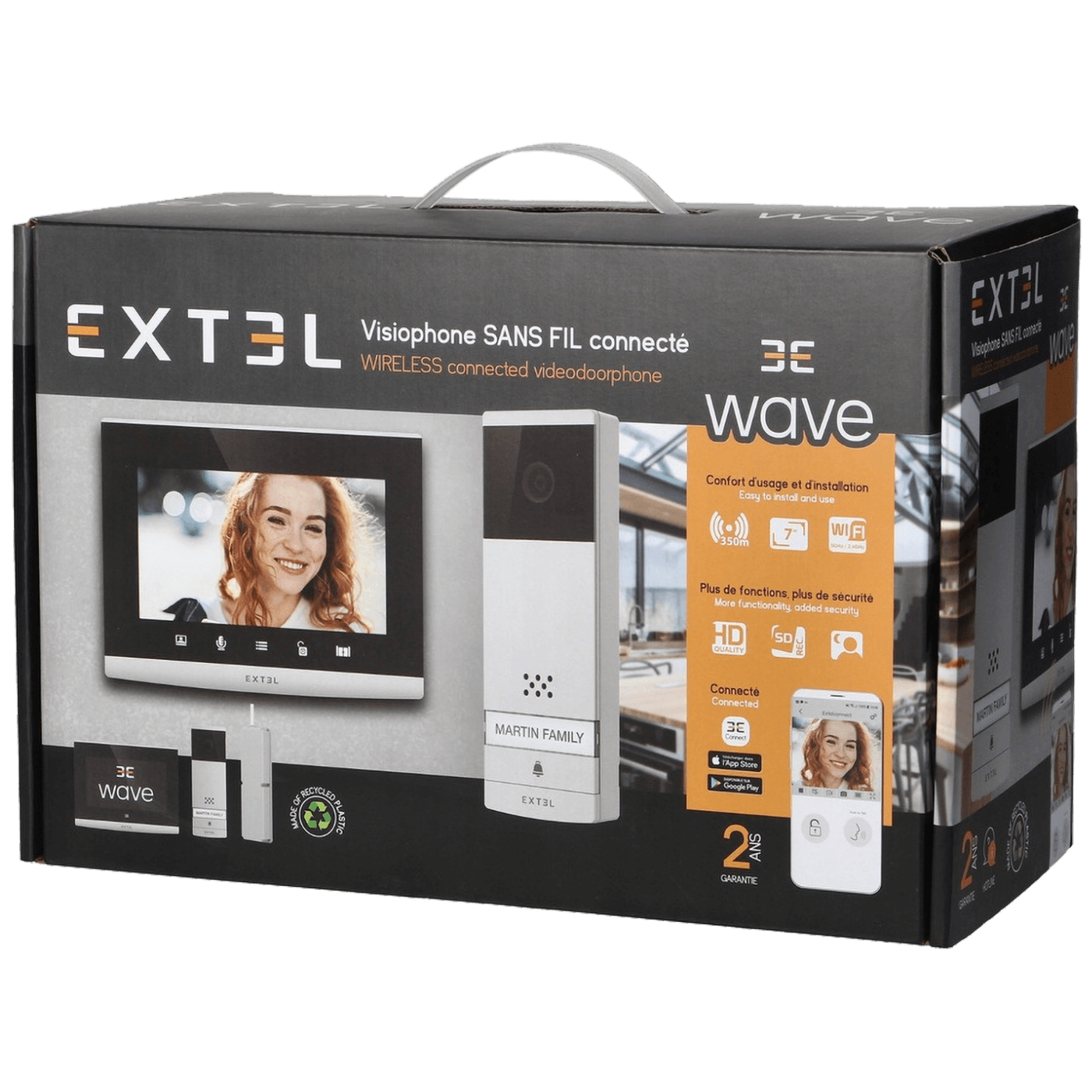 Extel Video interfon 7", bežični set, WiFi Dual Band - 720313