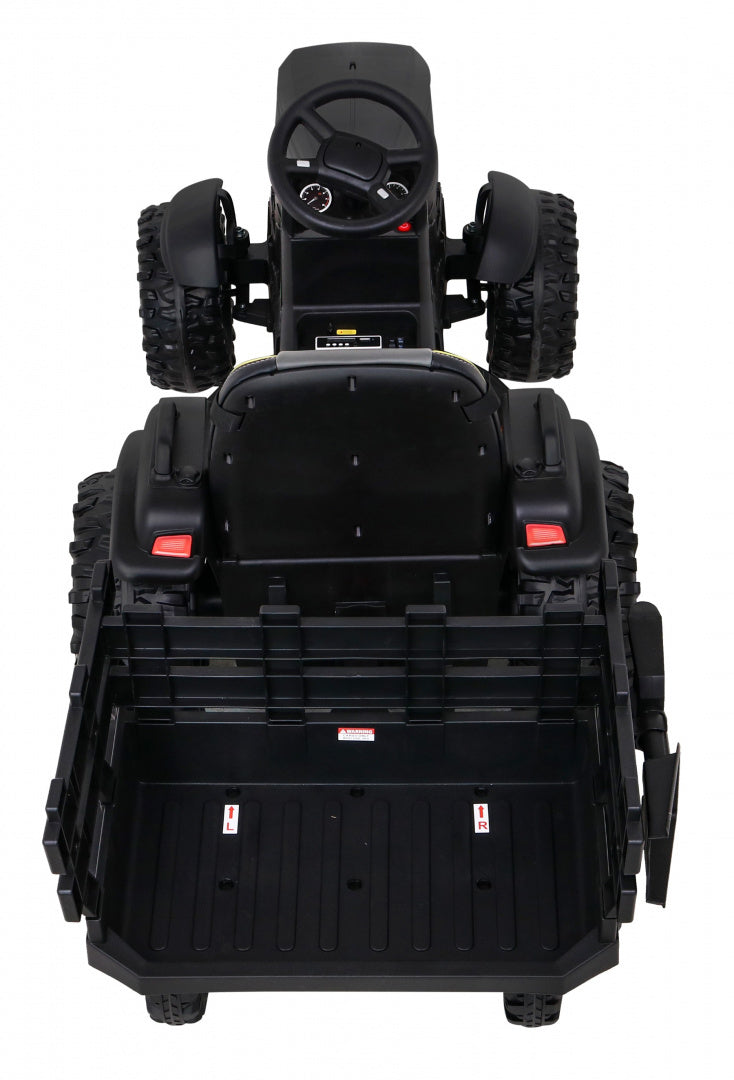 Traktor na akumulator s prikolicom Titanium - crni