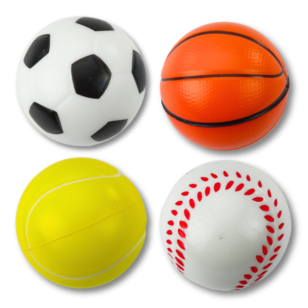 Set sportskih lopti od mekane pjene 6 cm - 4u1