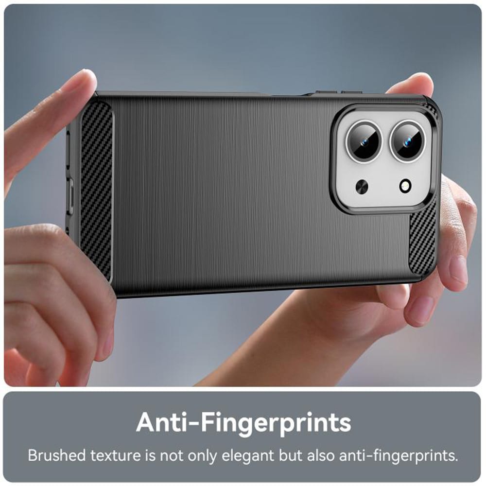 Techsuit - Carbon Silicone pouzdro pro Xiaomi Redmi 15C 4G / Redmi 15C 5G - černé