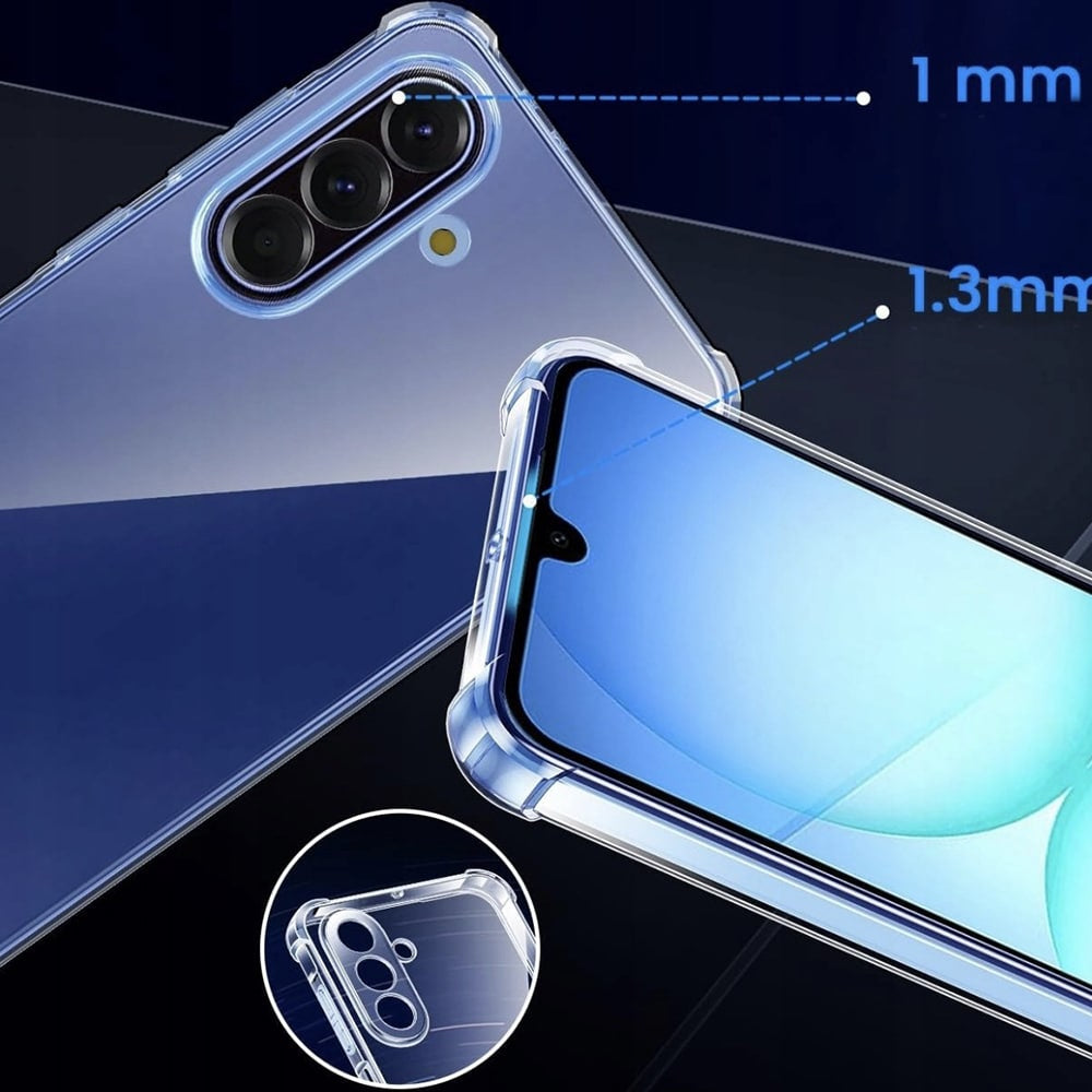 Techsuit Shockproof Clear Silicone prozirna maskica otporna na udarce za Samsung Galaxy A17 5G / A17 4G