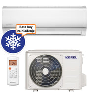KOREL KLIMA UREĐAJ 3,5kW KOR32-12HFN8-IX/KOR32-12HFN8-OX - NEXO, za prostor do 35m2, A++ energetska klasa, Wi-Fi, R32