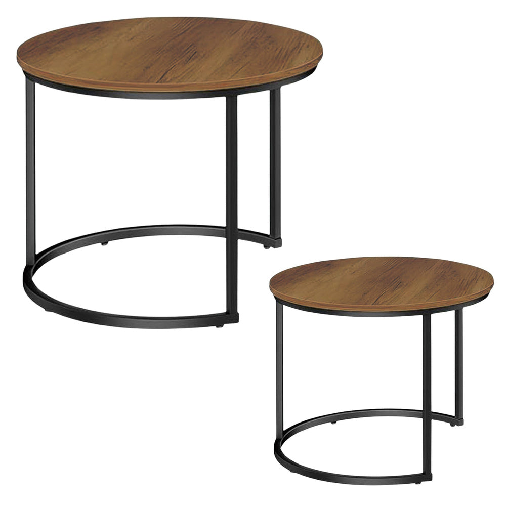 Set stolića za dnevni boravak Natural Wood - 60x45cm & 40x40cm
