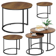 Set okruglih stolića za dnevni boravak 3u1 Compact - 51cm 40cm 30cm