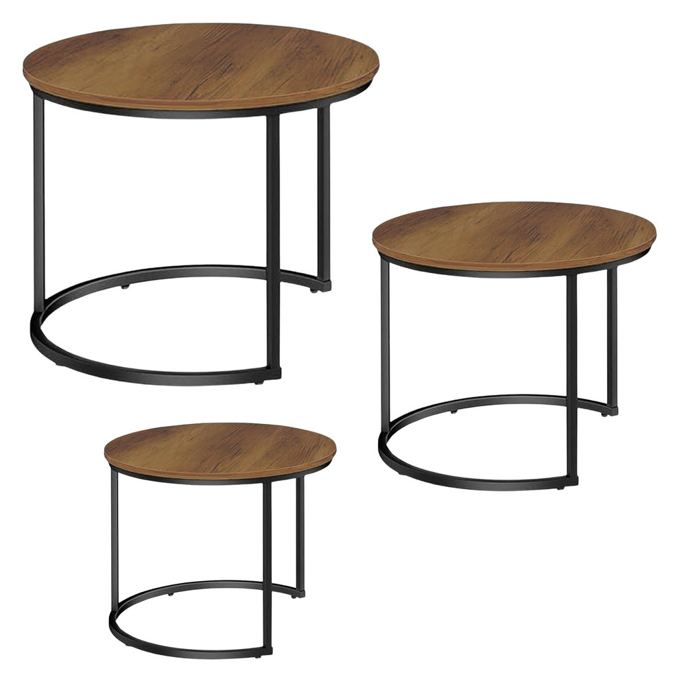 Set okruglih stolića za dnevni boravak 3u1 Compact - 51cm 40cm 30cm