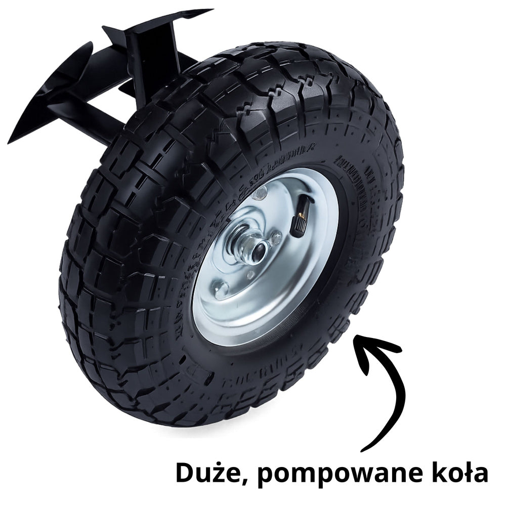 Vrtna kiper kolica za prijevoz tereta Tilting Tray 120 kg - zelena