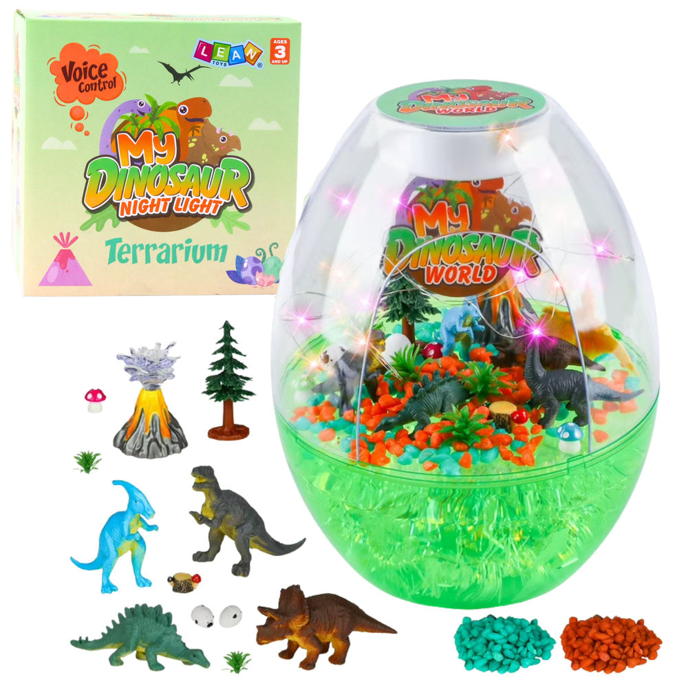 Noćna svjetiljka sa dinosaurima - šarena