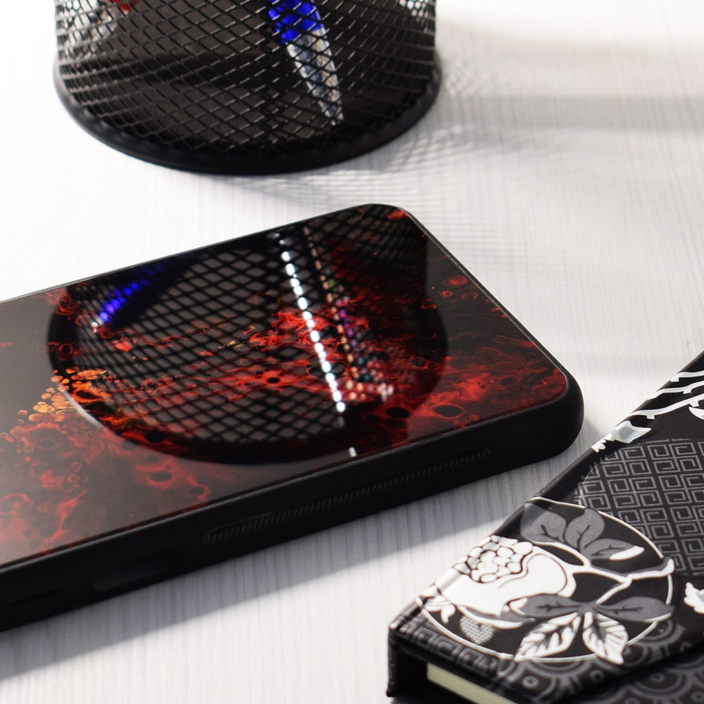 Techsuit Glaze kryt pro Xiaomi Redmi 9A Red Nebula