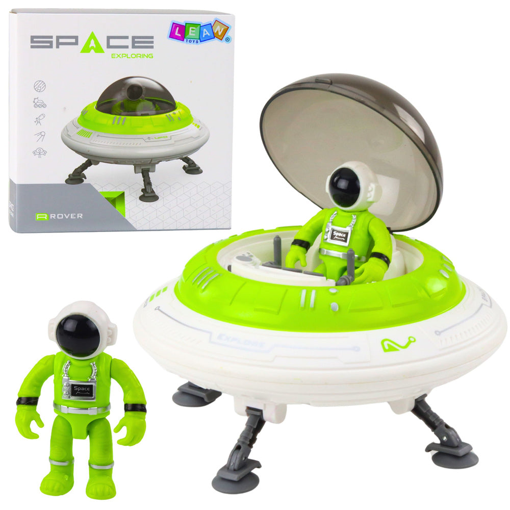Svemirski brod za igru s astronautom i zvučnim i svjetlosnim efektima - zeleno/bijeli
