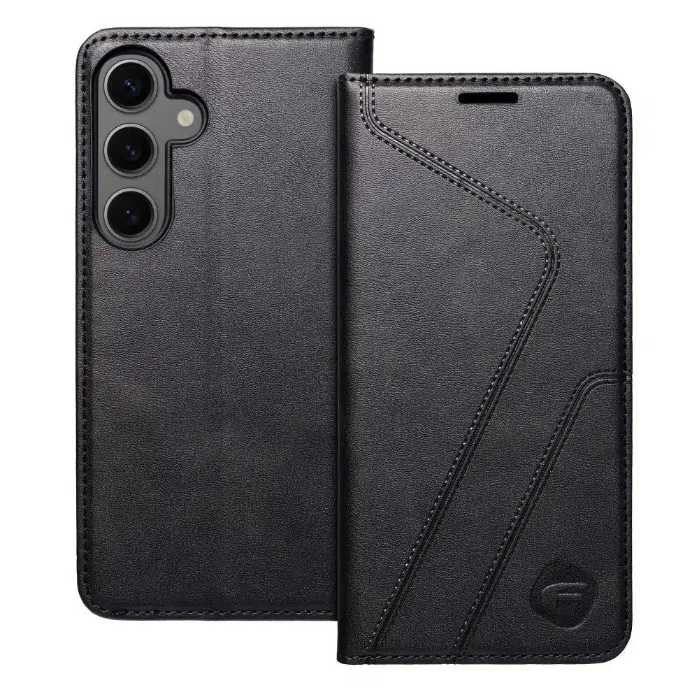 FORCELL F-PROTECT RFID Blocker flipové pouzdro pro SAMSUNG GALAXY S24 PLUS černé