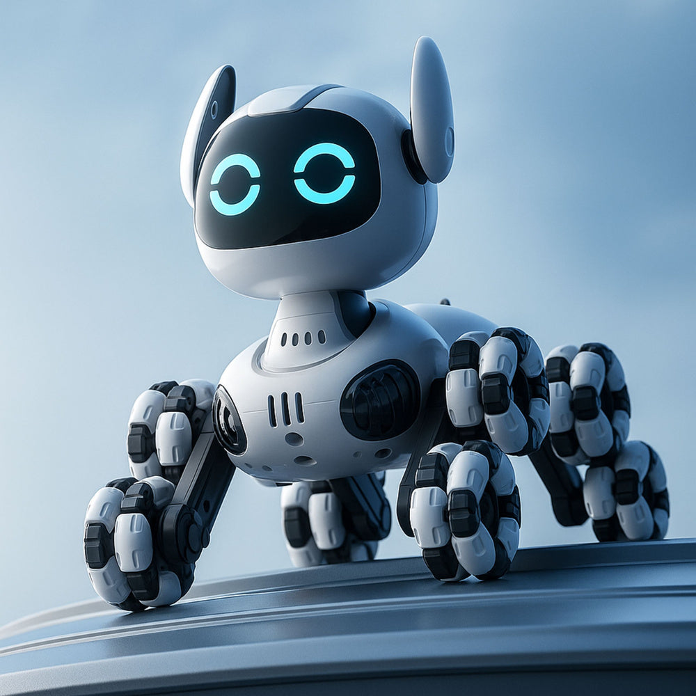 Robot na daljinsko upravljanje TOOBY 360° - crno/bijeli