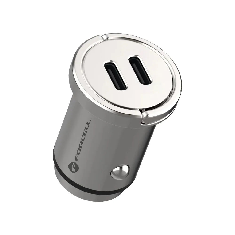 FORCELL F-ENERGY Mini auto punjač 2 x Type C PD30W