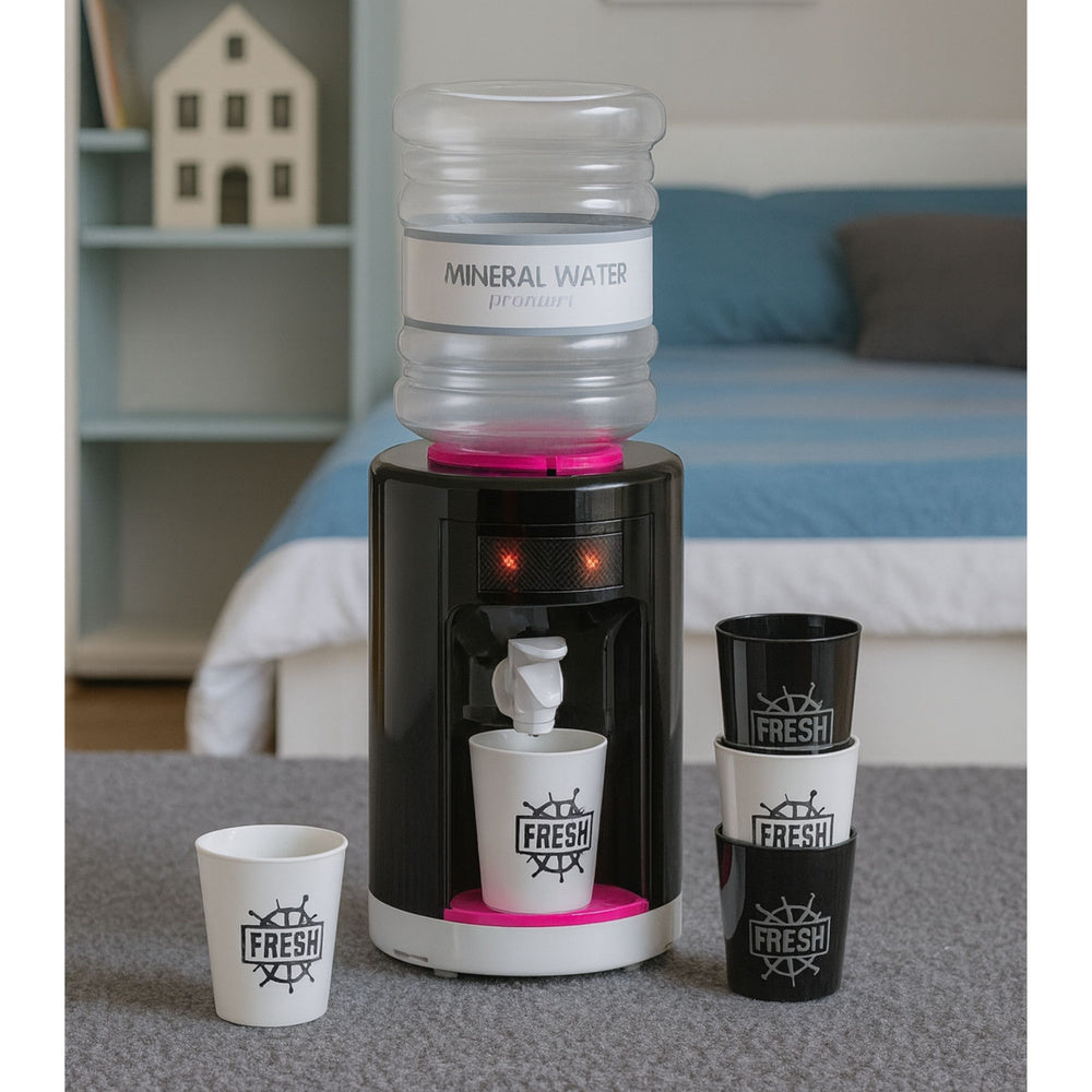 Toy Water Dispenser for Kids with Lights and Sounds Pink