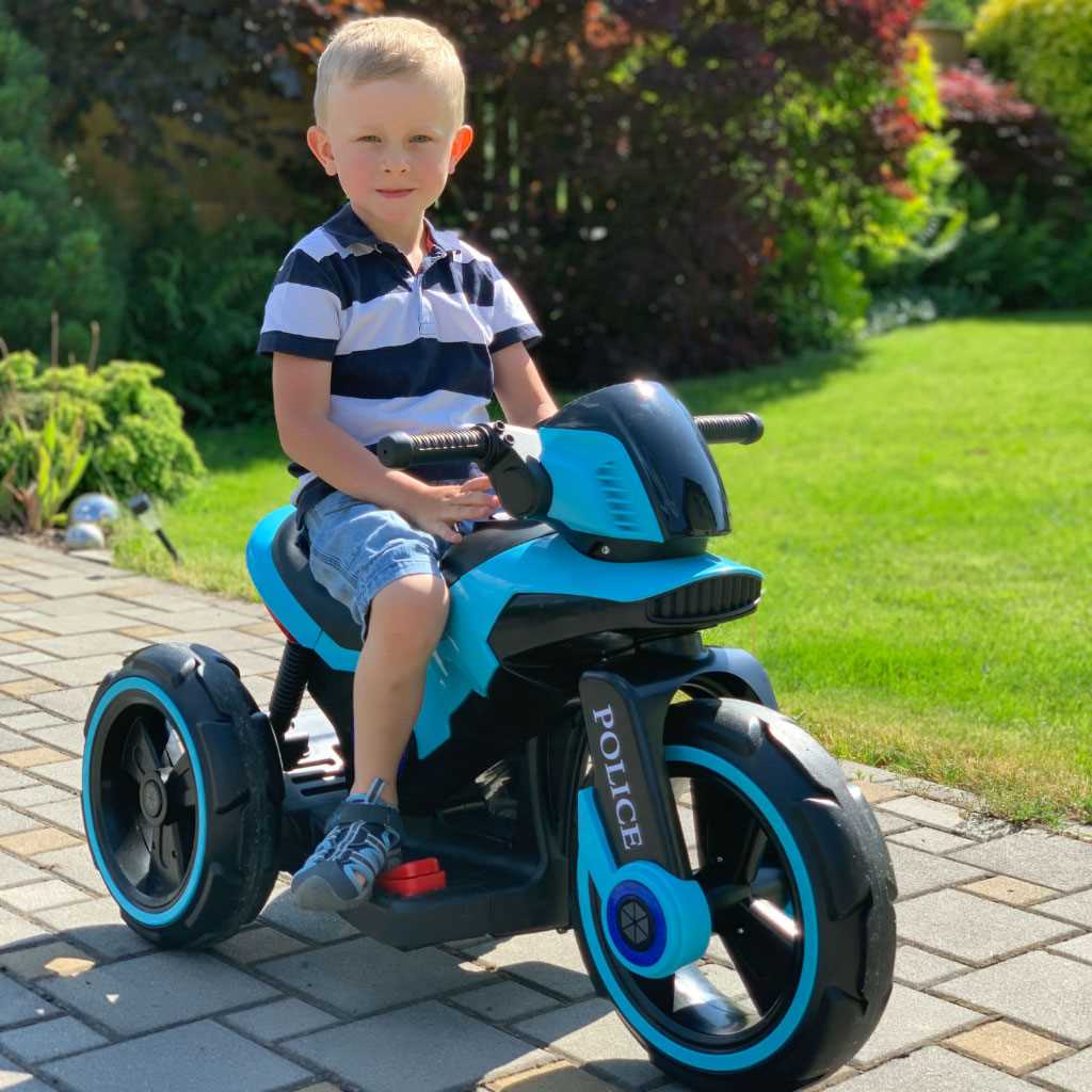 Baby Mix AKU policijski motor plavi