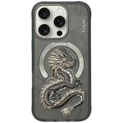 NIMMY DRAGON maskica kompatibilna s MagSafeom za iPhone 16 Pro Max siva