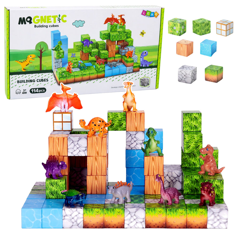 Magnetni blokovi Square 3D sa 114 elemenata