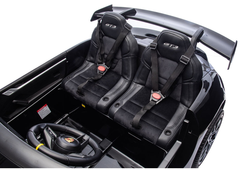 Licencirani auto na akumulator DK-P911 Porsche GT3 - dvosjed- crnii/lakirani