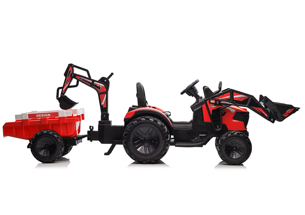 Traktor na akumulator s prikolicom SX2068 - crveni