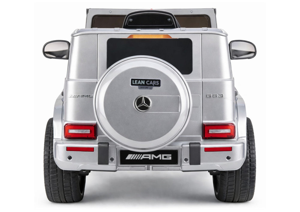 Licencirani auto na akumulator Mercedes AMG G63 2x200W - sivi/lakirani