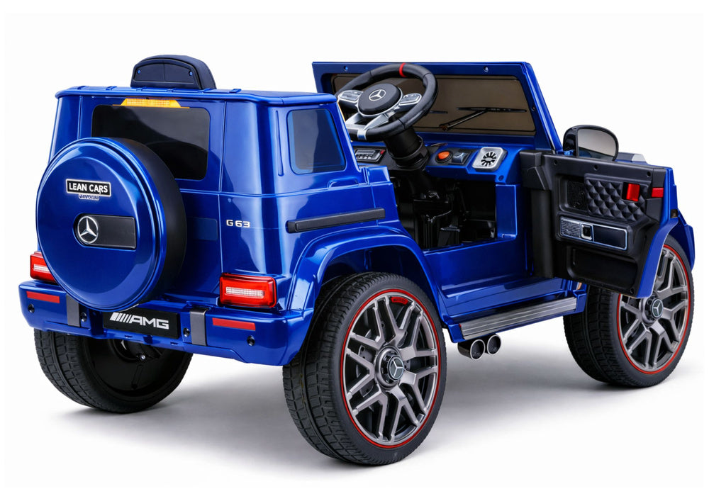 Licencirani auto na akumulator Mercedes AMG G63 2x200W - plavi/lakirani