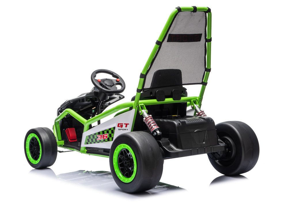 Buggy na akumulator DM-107 24V7 sa tihim motorom - zeleni