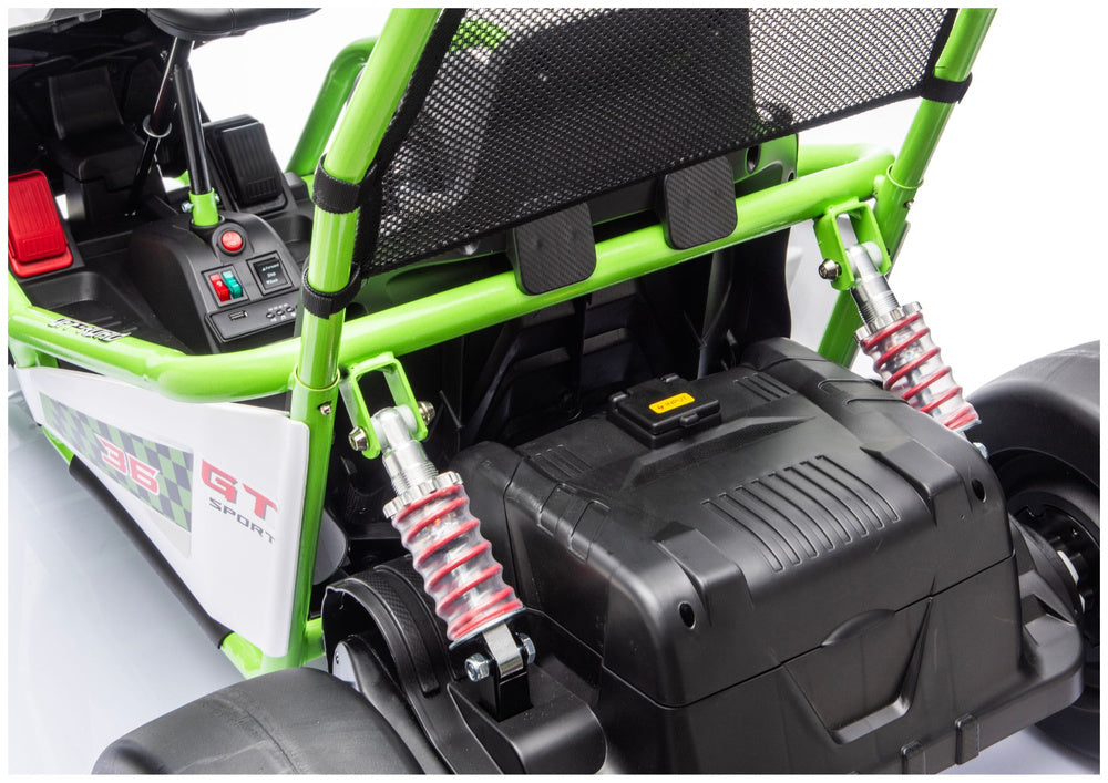 Buggy na akumulator DM-107 24V7 sa tihim motorom - zeleni