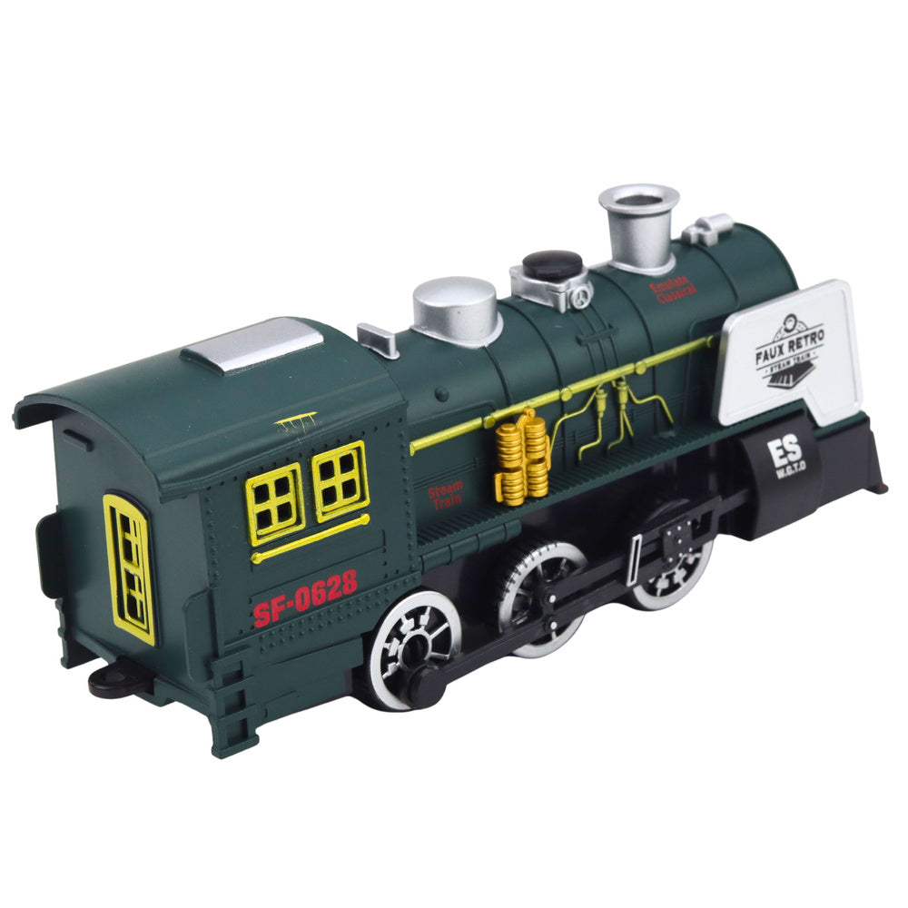 Classic Locomotive Obstacle Sensor Smoke Lights Sounds Green