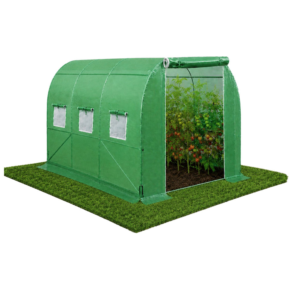 Vrtni plastenik 3,5 x 2 x 2M PRO FRAME - 30M² - zeleni