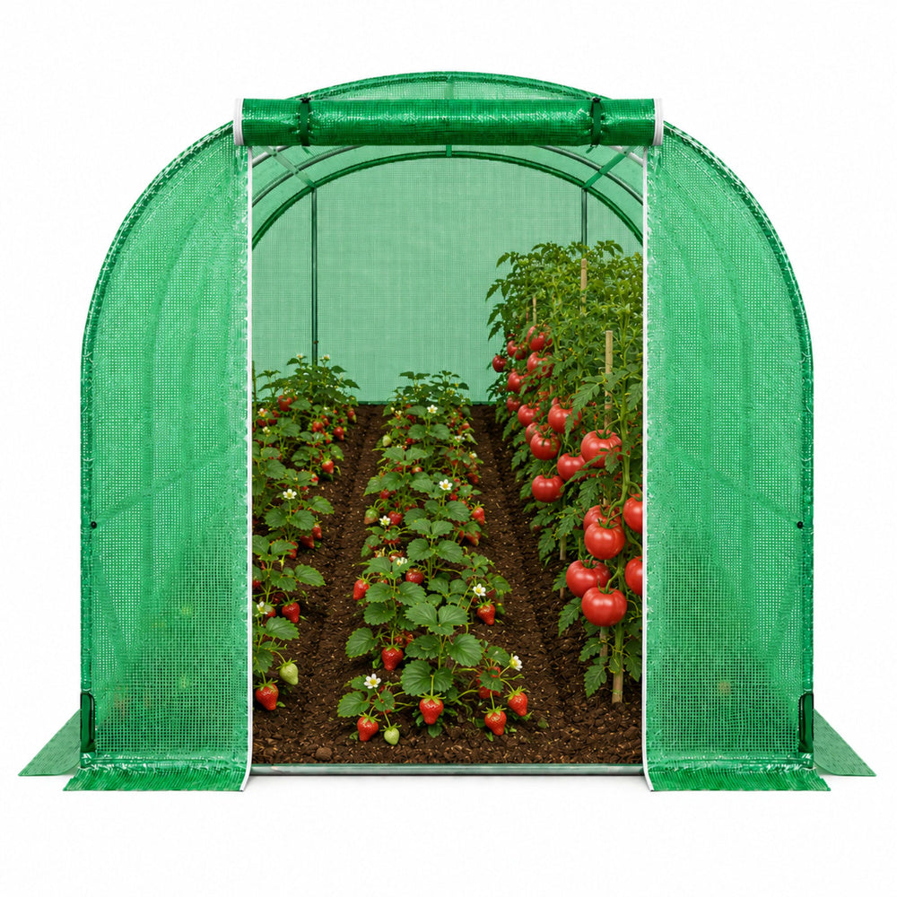 Vrtni plastenik 3,5 x 2 x 2M PRO FRAME - 30M² - zeleni