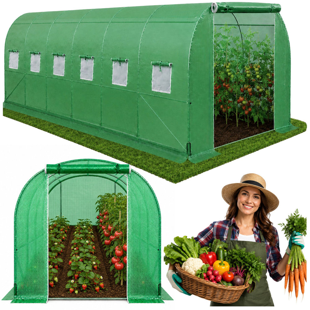 Vrtni plastenik 6 x 3 x 2M PRO FRAME - 18M² - zeleni