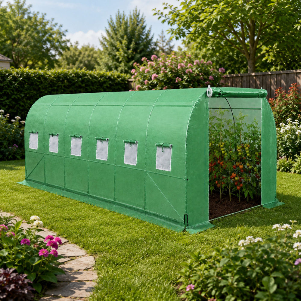 Vrtni plastenik 6 x 3 x 2M PRO FRAME - 18M² - zeleni