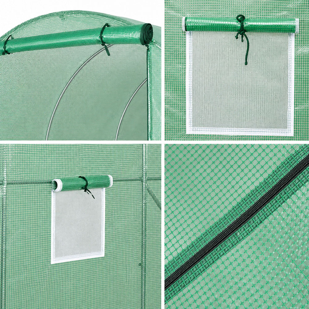 Vrtni plastenik 6 x 3 x 2M PRO FRAME - 18M² - zeleni