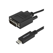 StarTech.com CDP2DVIMM1MB prilagodnik za video kabel 1 m USB Tip-C DVI-D Crno