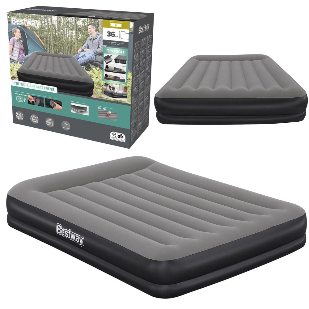 Madrac na napuhavanje Tritech Air 203x152cm Bestway 671BU - sivi