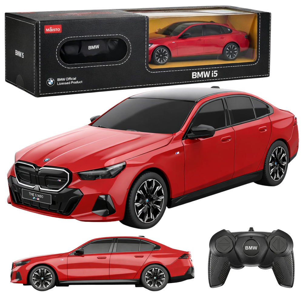Licencirani auto na daljinsko upravljanje BMW i5 Rastar 1:24 - crveni