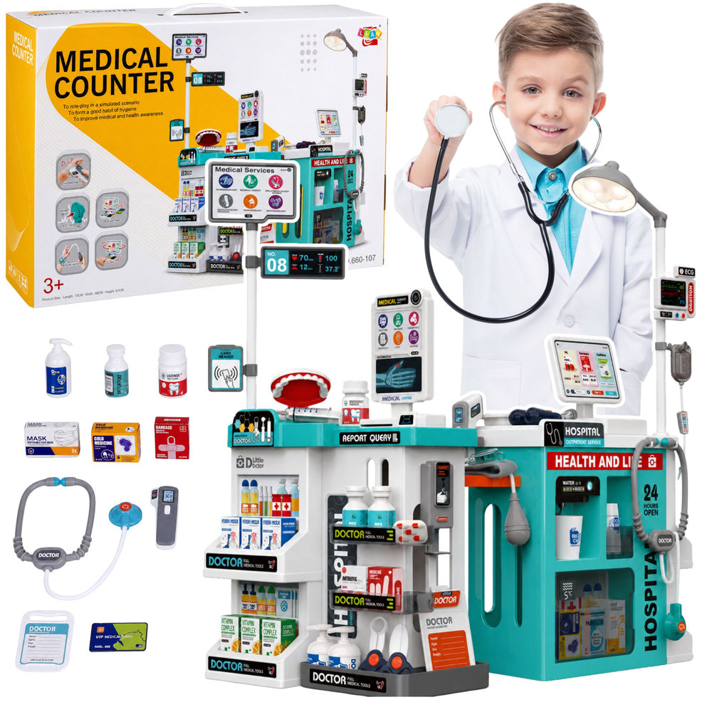 Veliki medicinski set za igru sa 77 elemenata - 81 cm