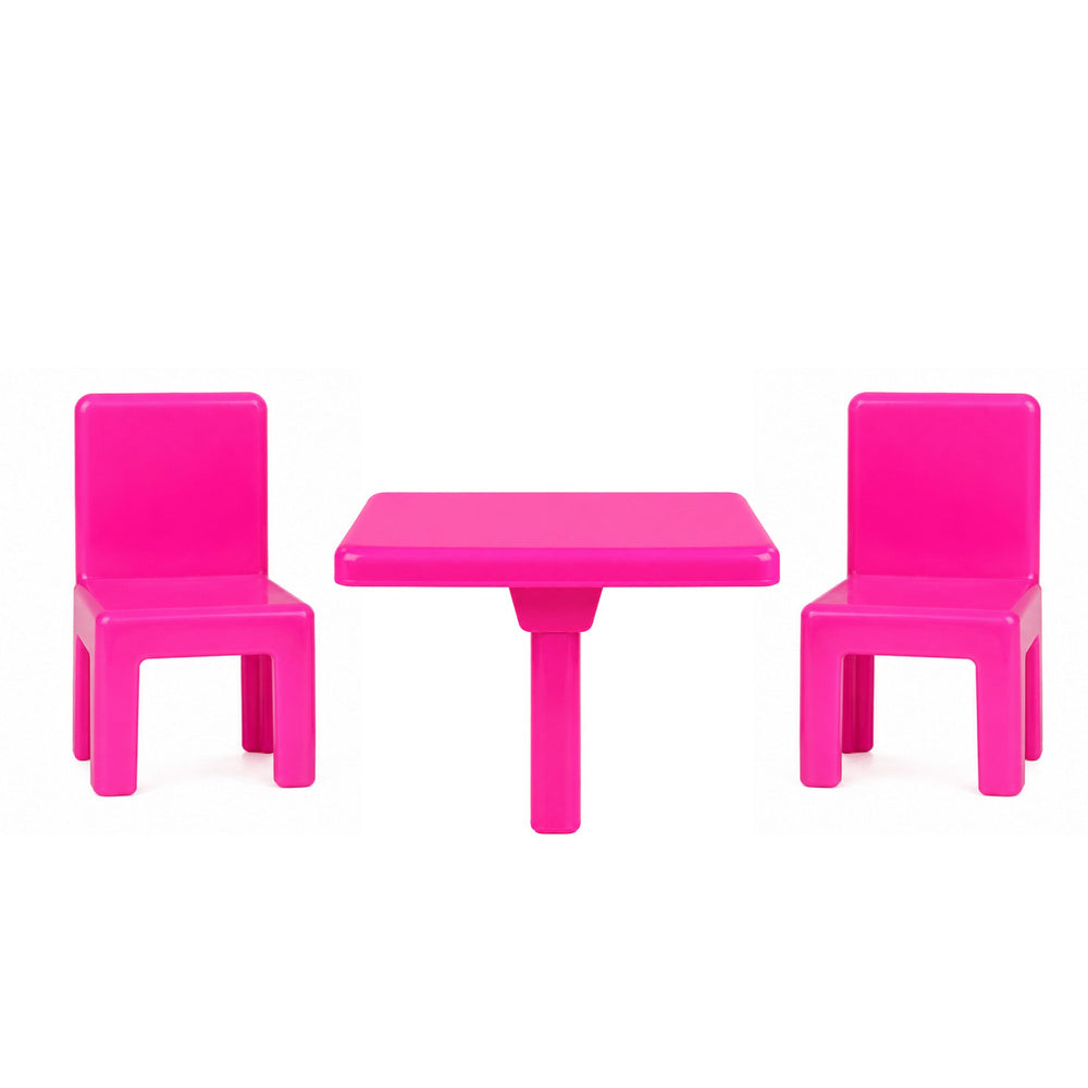 Mini Doll Fast Food Set Pizza Hamburger Table Chairs Accessories