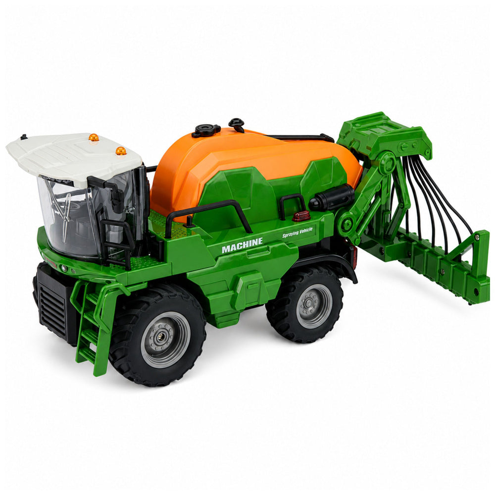 Agricultural Harvester with Sprayer Spraying Function Lights Sounds 1:24