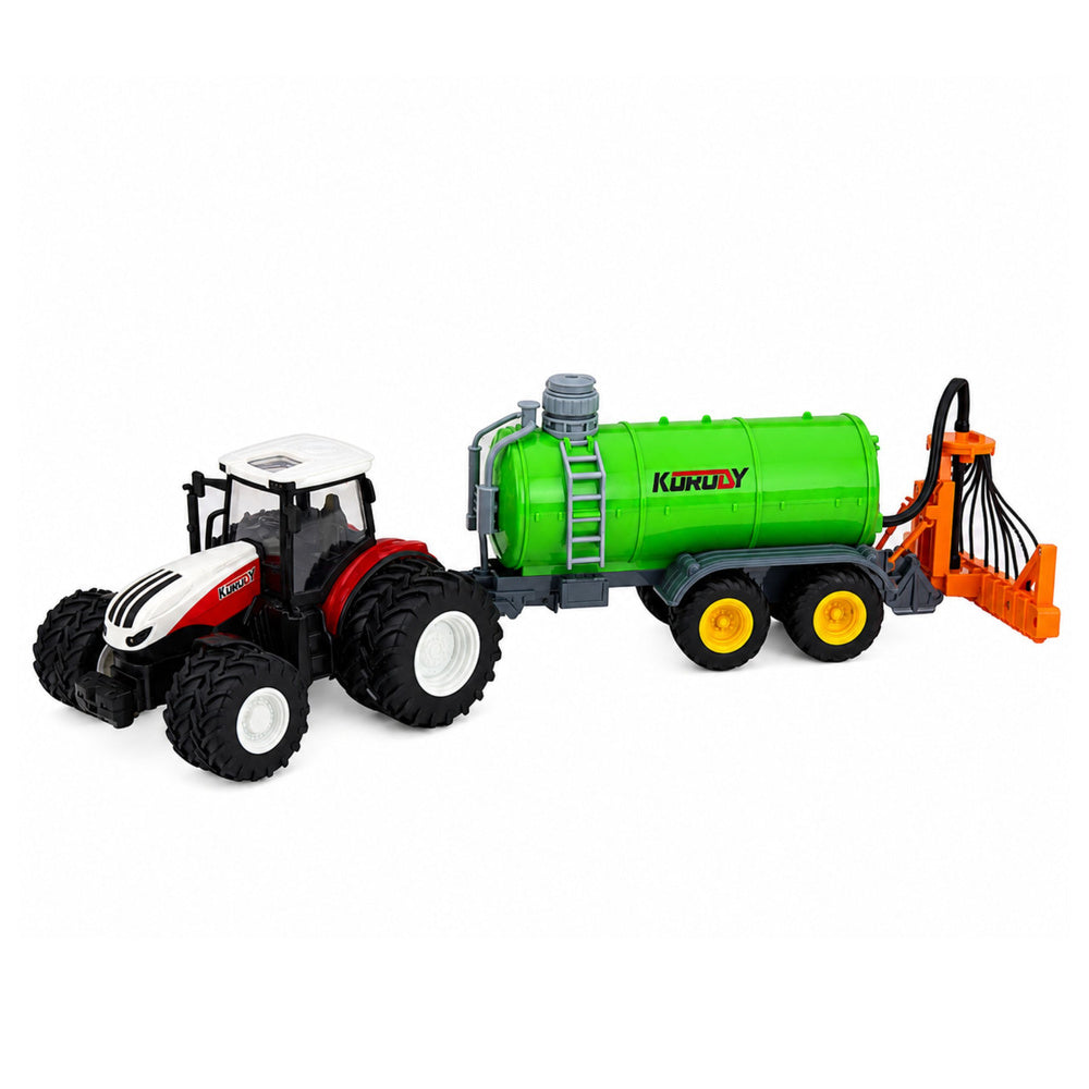 Remote-controlled agricultural tractor with liquid fertilizer sprayer 1:24
