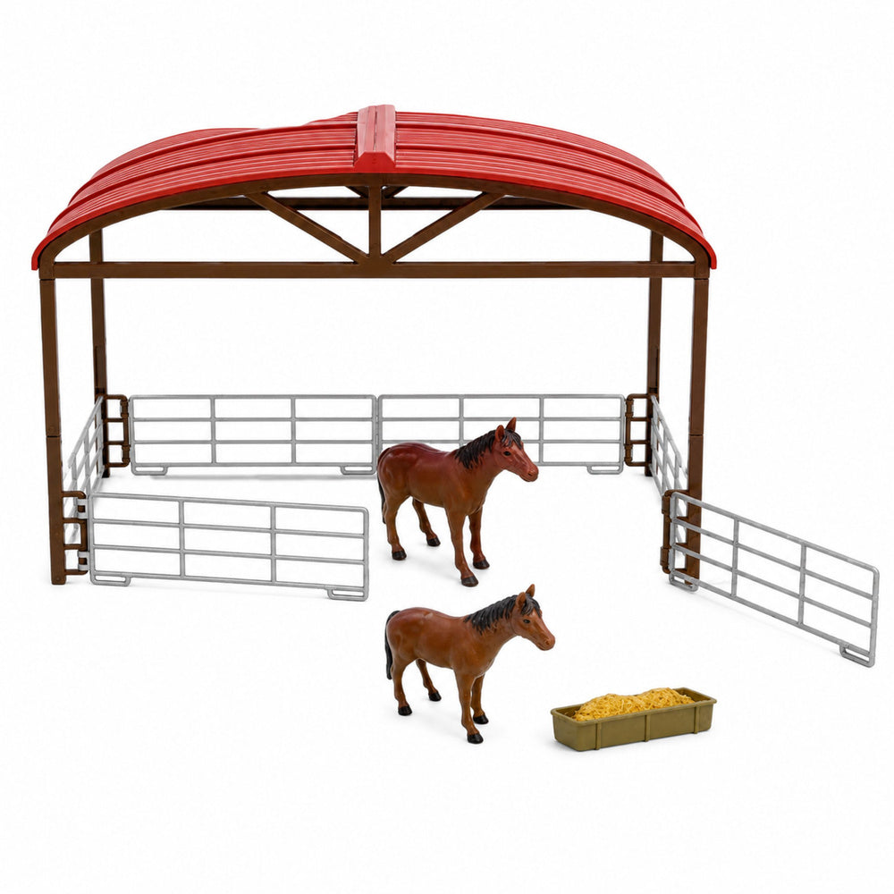 Farm set with Tractor Stable Silo Figures Animals Tools 49 pcs.
